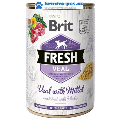 Brit Dog Fresh Veal with Millet 400 g