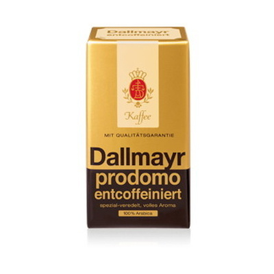 Dallmayr prodomo entcoffeiniert (bez kofeinu), mletá káva, 500g
