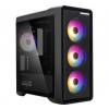 Zalman M3 Plus RGB, průhledná bočnice, černá