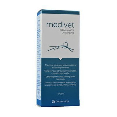 Medivet 100ml šampon proti šupin.a svědění kůže zvířat