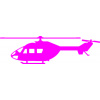 SAMOLEPKA Vrtulník 001 levá helikoptéra (72 - Fluorescentní růžová) NA AUTO, NÁLEPKA, FÓLIE, POLEP, TUNING, VÝROBA, TISK, ALZA