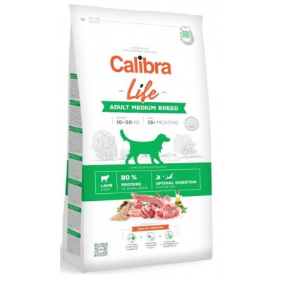 Calibra Dog Life Adult Medium Breed Lamb Velikost balení kg: 2,5 kg