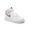 Nike Sneakersy Air Force 1 '07 Mid DD9625 101 Bílá Přírodní kůže - lícová 40_5