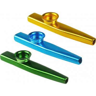 Sada 3 ks Kazoo - Modré, zelené, zlaté