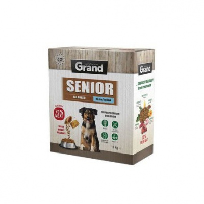 GRAND Dry Senior tuňák 11kg Grand