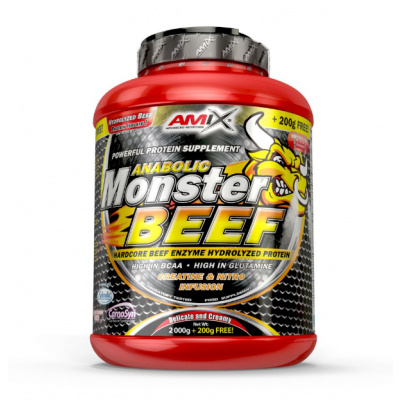 Amix Anabolic Monster Beef Balení: 2200g, Příchuť: Vanilka - Limetka