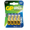 GP alkalická baterie 1,5V AA (LR6) Ultra Plus 4ks blistr