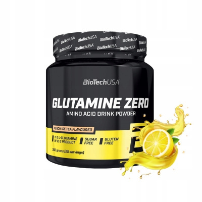 Prášek vícesložkový GLUTAMINE ZERO 300 G GLUTAMINA BioTech USA 300 g citron