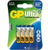 GP alkalická baterie 1,5V AAA (LR03) Ultra Plus 4ks blistr