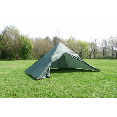 Stan Superlight Pyramid XL Tent, DD Hammocks, 2 Dobrodruzi, oliva zelená