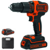 BDCHD18K1B2 Aku příklepová dvourychlostní aku vrtačka 18V 2x2,0Ah Black&Decker