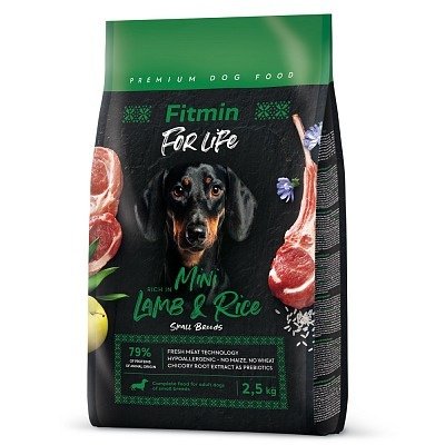Fitmin For Life Dog Lamb & Rice Mini 2,5 kg (ex.4.9.2024)