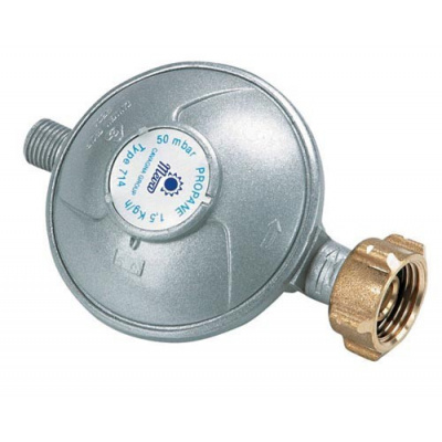 Regulátor tlaku plynu 50 mbar MEVA se závitem G1/4"L NP01035