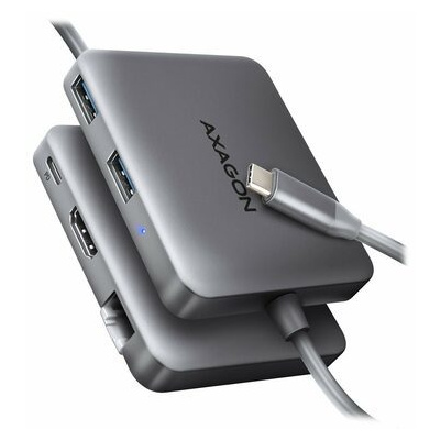 AXAGON HMC-5HL šedá / Dokovací stanice / Thunderbolt HDMI USB-A USB-C RJ-45 (HMC-5HL)