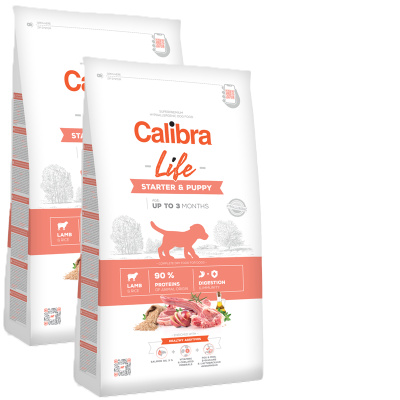 Calibra Dog Life Starter & Puppy Lamb 2 x 12 kg
