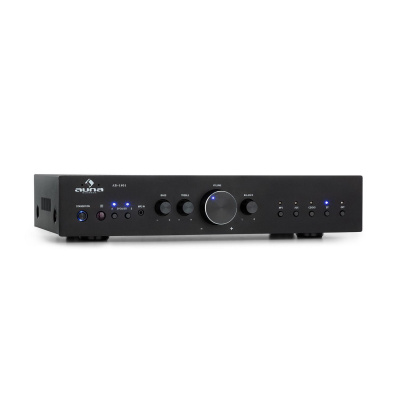 Auna AV2-CD608BT, HiFi stereo zesilovač, 4 x 100 W RMS, BT, digitální optický vstup, černý (AV2-CD608BT-BK)