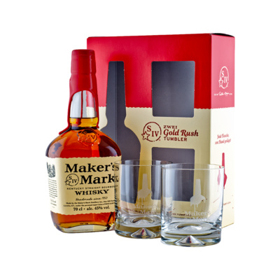 Maker's Mark 45% 0.7L (dárkové balení s 2 skleničkami)