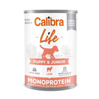 Calibra Dog Life konzerva Puppy&Junior Lamb&rice 400g