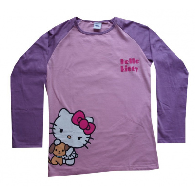 xcena Hello Kitty trička růžové dlouhý rukáv Velikost: 10 roků