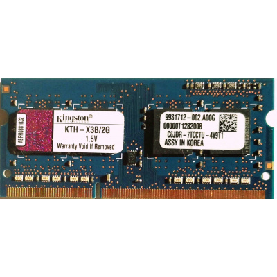 Kingston 2GB DDR3 SODIMM 1333MHz CL9 KTH-X3B/2G, 002.A00G KTH-X3B/2G, 002.A00G