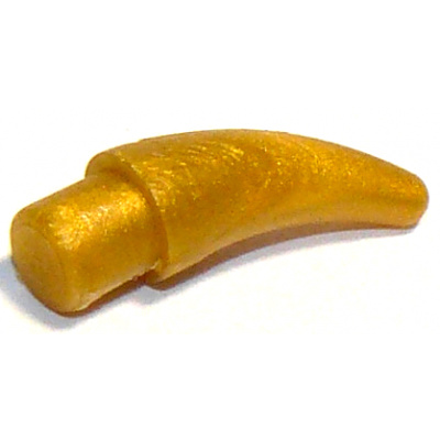 53451 Pearl Gold Barb / Claw / Horn / Tooth - Small (Perleťový zlatý bodec / dráp / roh / zub - malý)