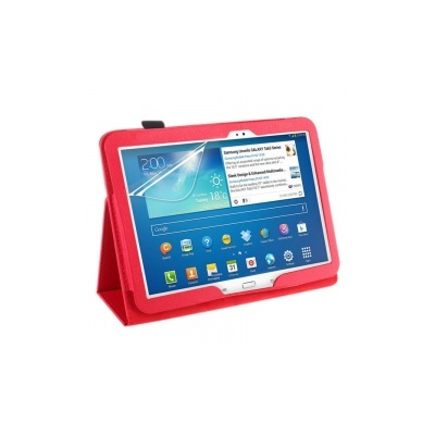 POUZDRO TYPU KNIHA PRO TABLET Samsung Galaxy Tab 3 10.1" P5200 P5210 červená