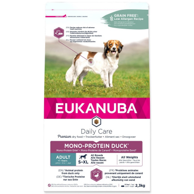 EUKANUBA Daily Care Adult Mono Protein Duck 2,3 kg