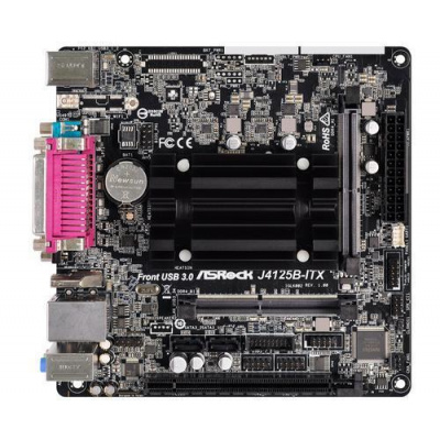 ASROCK ASROCK MB J4125B-ITX s integrovaným intel CPU quad-core J4125 (2x DDR4 SO-DIMM, VGA +HDMI, PCI-E, 2xSATA3, 7.1, GLAN, miniITX) J4125B-ITX