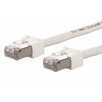 METZ CONNECT S/FTP patchkabel kat. 6, Ultraflex500, 1m, LSOH, bílý (13084U1088-E) - 21.15.4201