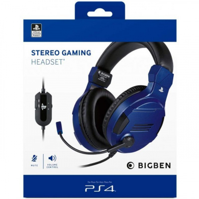 BigBen Stereo Headset V3, PS4OFHEADSETV3BLUE