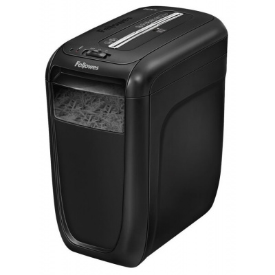 Skartovačka Fellowes 60Cs Skartovačka, formát A4, křížový řez 4x40mm, objem koše 22l, stupeň utajení typ 2 - důvěrné, černá felsh60cs