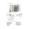 KXT480-BILA Maxcom - šnůrový telefon s velkými tlačítky vhodný pro seniory, s LCD, barva bílá