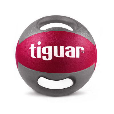 Tiguar Tiguar medicinbál s úchyty 9 kg (červený)