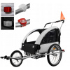 Malatec vozík za kolo pro děti s odpružením šedý 14746