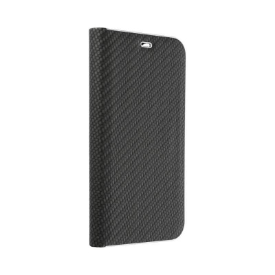 Forcell Pouzdro LUNA Book Carbon pro Xiaomi Redmi 9C / 9C NFC , černé 5903396091803