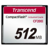 Transcend 512MB INDUSTRIAL TEMP CF200I CF CARD, paměťová karta (SLC); TS512MCF200I