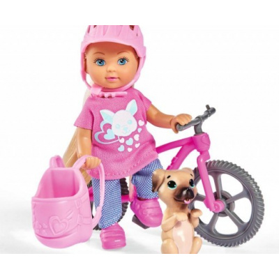 Panenka Evička s bicyklem