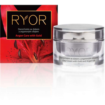 RYOR Argan Care with Gold - Denní krém se zlatem a arganovým olejem, 50 ml.