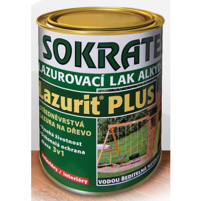 SOKRATES LAZURIT PLUS středněvrstvá lazura 0,7kg Barva: tmavý ořech