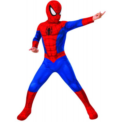 _Ostatní 1_ KARNEVAL Šaty Spiderman classic vel. L (130-140cm) 8-10 let *KOSTÝM* 702072l