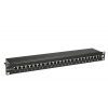 Patch panel Solarix 24 x RJ45 CAT5E STP černý 1U SX24-5E-STP-BK