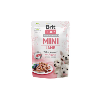 Brit Care Mini Lamb fillets in gravy for puppies 85g