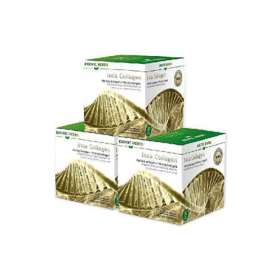 Roční balení 3 x 30 sáčků Inca Collagen Exotic Herbs, mořský kolagen 270g