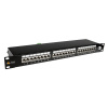 Patch panel Solarix 24 x RJ45 CAT6 STP černý 1U SX24-6-STP-BK