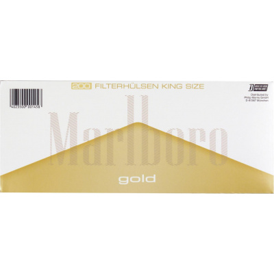 MARLBORO GOLD 200 Zigaretten Hülsen