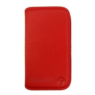 Flipové pouzdro folio knížkové červené pro Samsung S7560, S7580 Galaxy Trend, Trend Plus