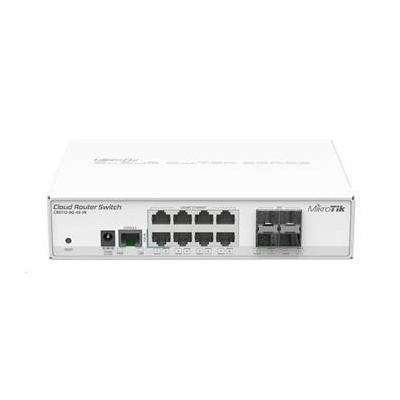 MikroTik Cloud Router Switch CRS112-8G-4S-IN, 400MHz CPU, 128MB RAM, 8xLAN, 4xSFP slot, vč. L5 licence
