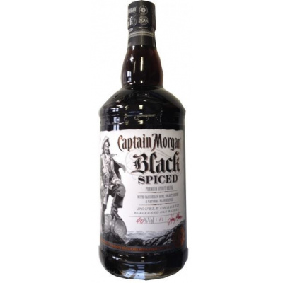 Captain Morgan Black Spiced 40% 1 l (holá láhev)