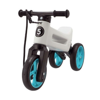 Funny Wheels Rider SuperSport 2v1 bílé/tyrkysové - v krabici