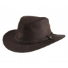 Westernový klobouk RANDOL´S Oiled Suede kožený hnědý - XXL